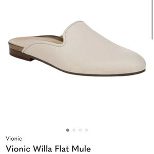 Vionic Women's Off-White Flat Mules
